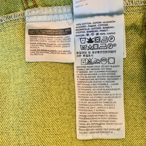 RARE Y2K Levi's Vintage Trucker Jacket Neon Slime Green Size M - Picture 15 of 15